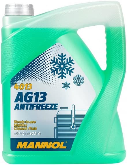Антифриз G13 Hightec 4013 AG13 зеленый -40°C 5л MANNOL MN40135