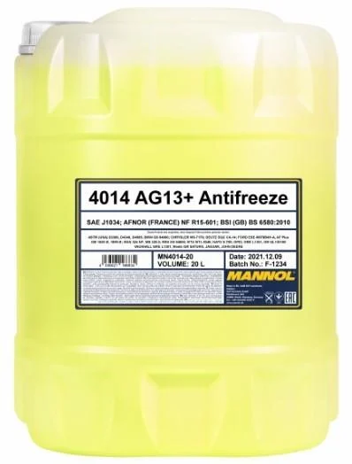 Антифриз G13+ Advanced 4014 AG13+ желтый -40°C 10л MANNOL MN401410
