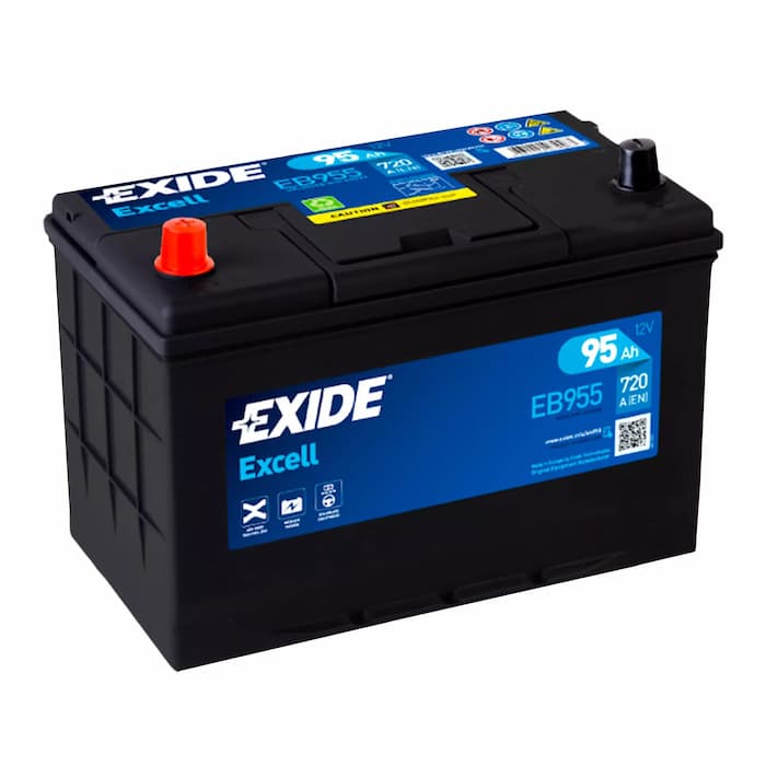 Акумулятор 95Ah 760A (306x173x222/+L/B1) Excell (Азія) EXIDE EB955