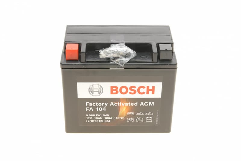 Аккумулятор МОТО 10Ah 180A FACTORY ACTIVATED AGM L+ 150*87*130 BOSCH 0986FA1040