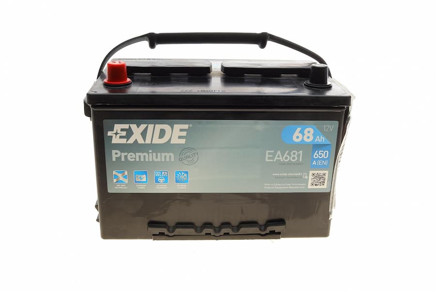 Аккумулятор 68Ah 650A Premium (277x175x190/+L/B1+B12) EXIDE _EA681