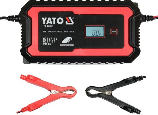 Зарядное устройство 6/12V 10A до 200Ah YATO YT83002