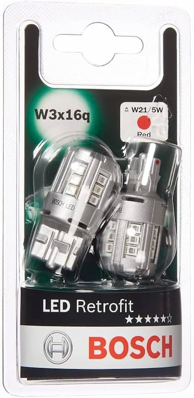 Лампа LED W21/5W 2.5W LED RED BOSCH 1987301525
