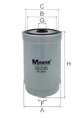 Фильтр топливный MFILTER DF3570