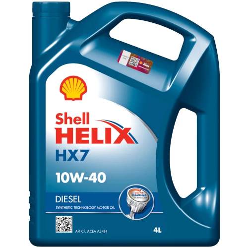 Масло моторное 10W-40 Helix Diesel HX7 4л SHELL SHELL00048