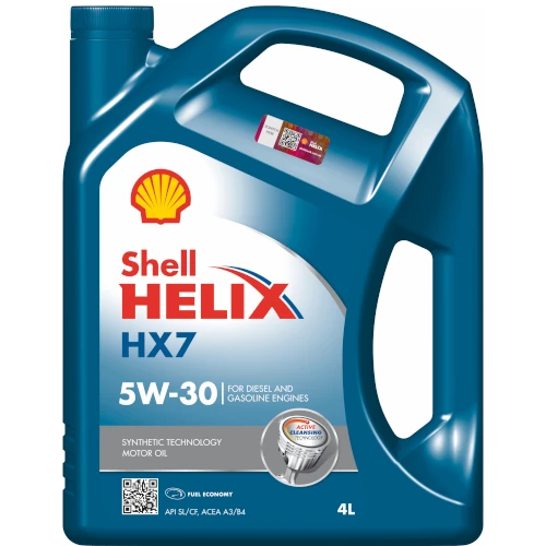 Масло моторное 5W-30 Helix HX7 4л SHELL SHELLHX7HEL5W30L4