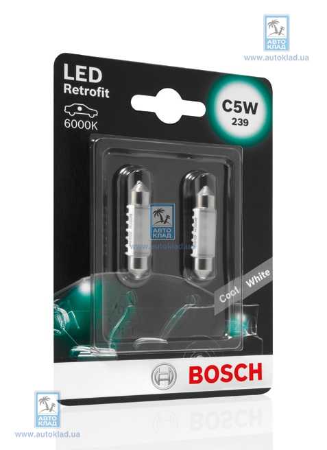 Лампы LED C5W Retrofit 239 Cool White к-т 2шт. BOSCH 1987301501