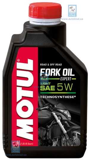 Олива для Мото-вилок 5W Fork Oil Expert Light 1л MOTUL 822301