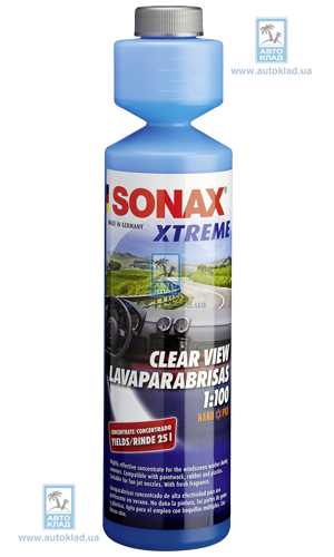 Жидкость омывателя лето концентрат 250мл SONAX 271141