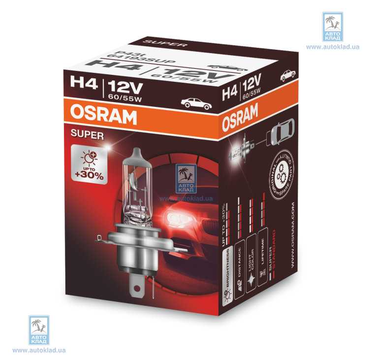 Лампа H4 P43t OSRAM 64193SUP