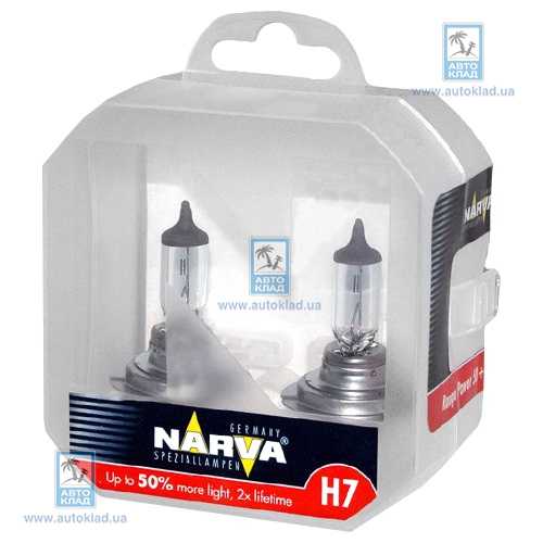 Лампы H7 Range Power Double Life +50 к-т 2шт. NARVA 48339S2