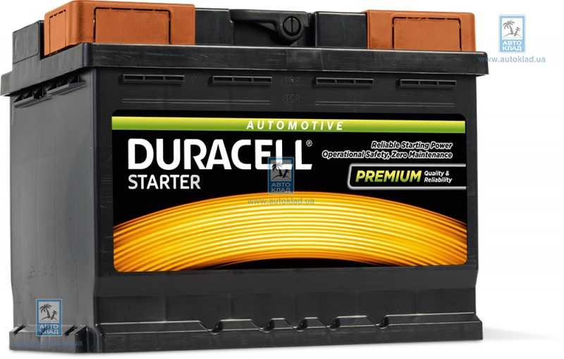 Акумулятор 62Ah 510A UK027 Starter DURACELL DS62