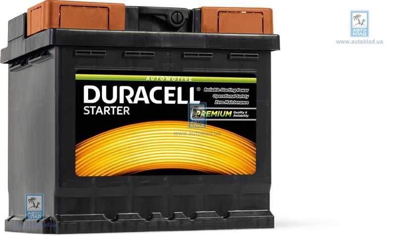 Аккумулятор 45Ач 400A UK012 Starter DURACELL DS45H