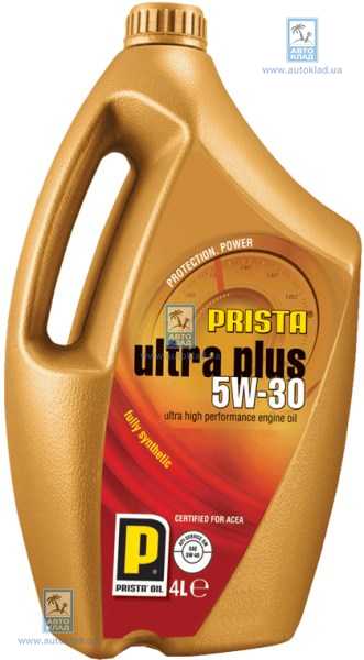 Масло моторное 5W-30 Ultra Plus 4л PRISTA PRISULTRAPLUS5W304L