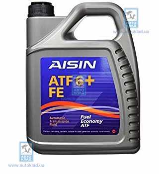 Масло трансмиссионное ATF6+ 5л AISIN ATF-91005