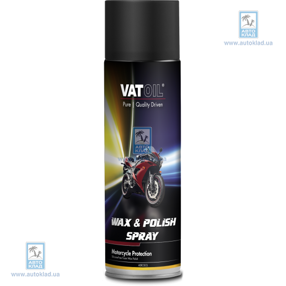 Очиститель с воском  Wax and Polish Spray 0.5л VATOIL VAT50509