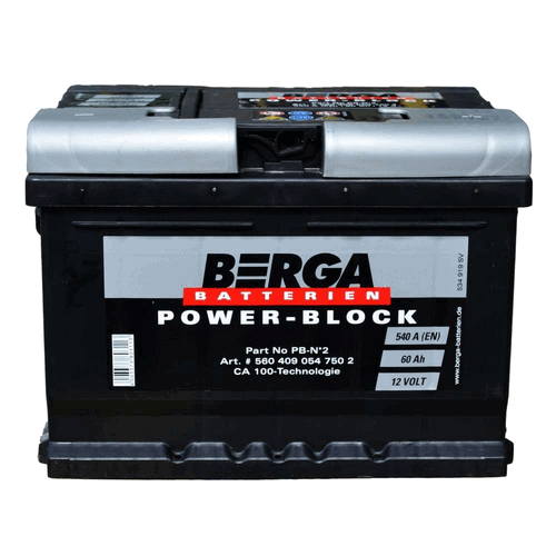 Аккумулятор 60Ач 540A Power Block BERGA 560409054