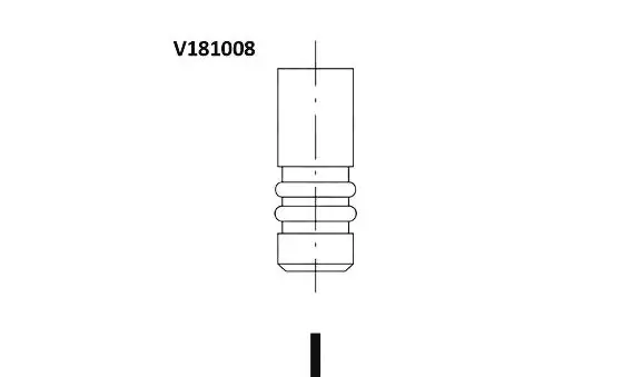 Клапан двигателя выпускной BGA V181008