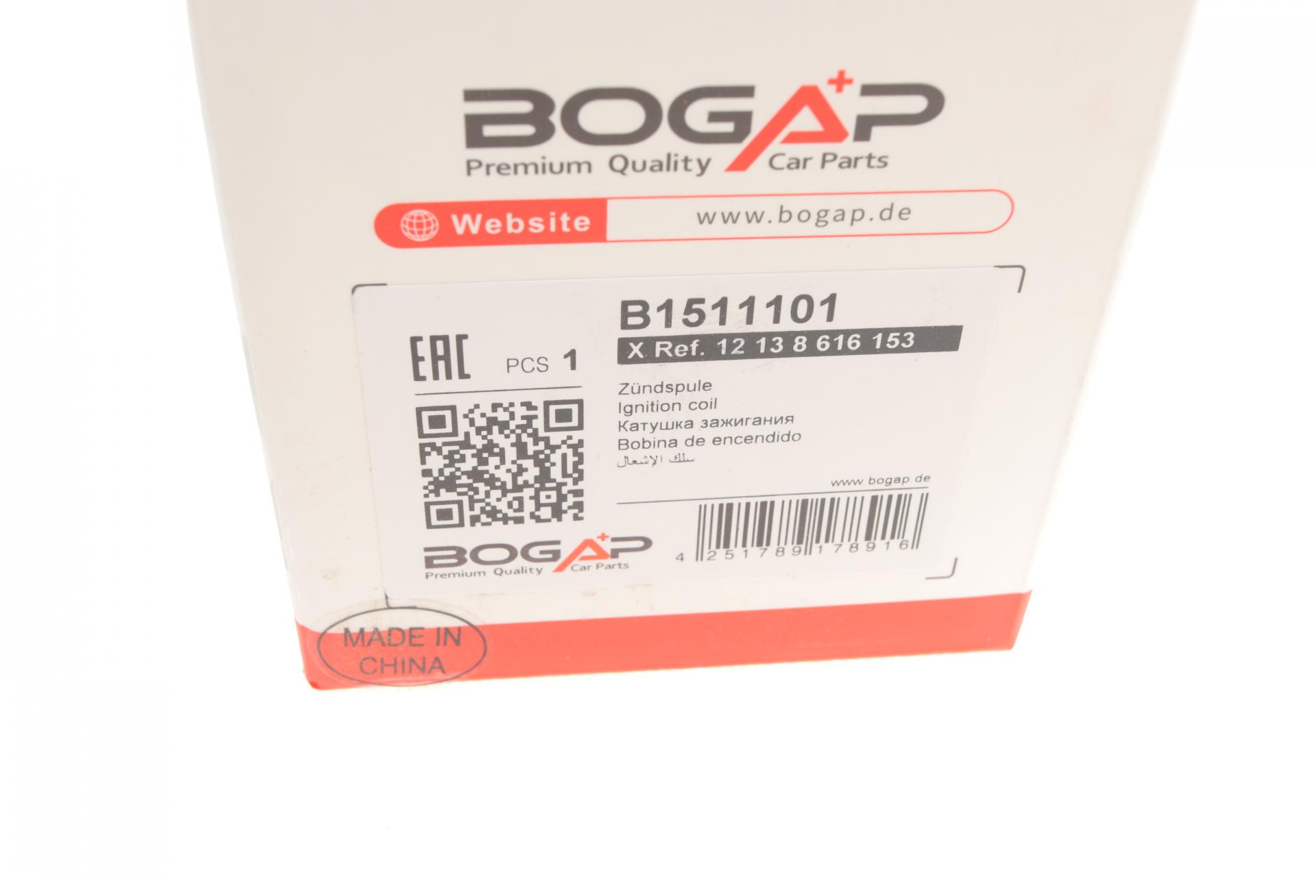 Катушка зажигания BOGAP B1511101