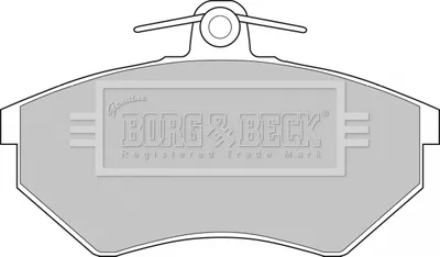 Колодки тормозные BORG & BECK BBP1406