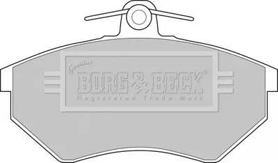 Колодки тормозные BORG & BECK BBP1427