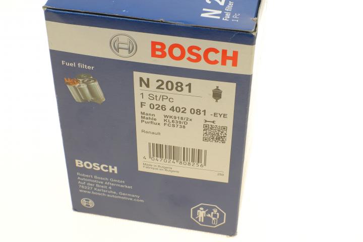 Фильтр топливный BOSCH F 026 402 081