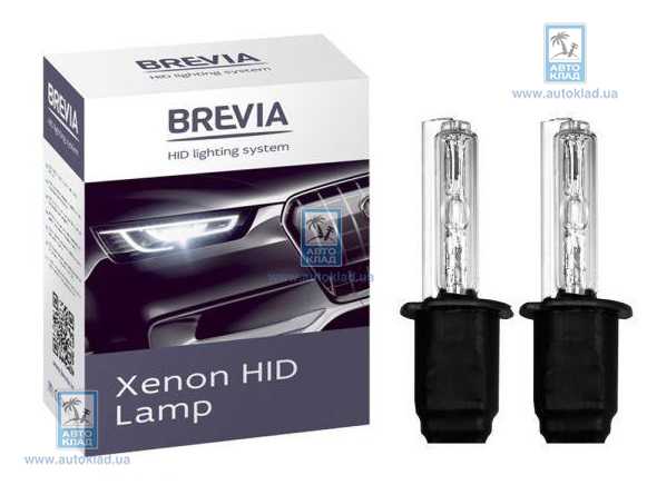 Лампы ксенон H3 5000K к-т 2шт. BREVIA 12350
