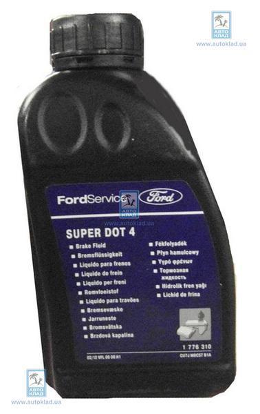 Тормозная жидкость DOT4 Super 500мл FORD 1776310