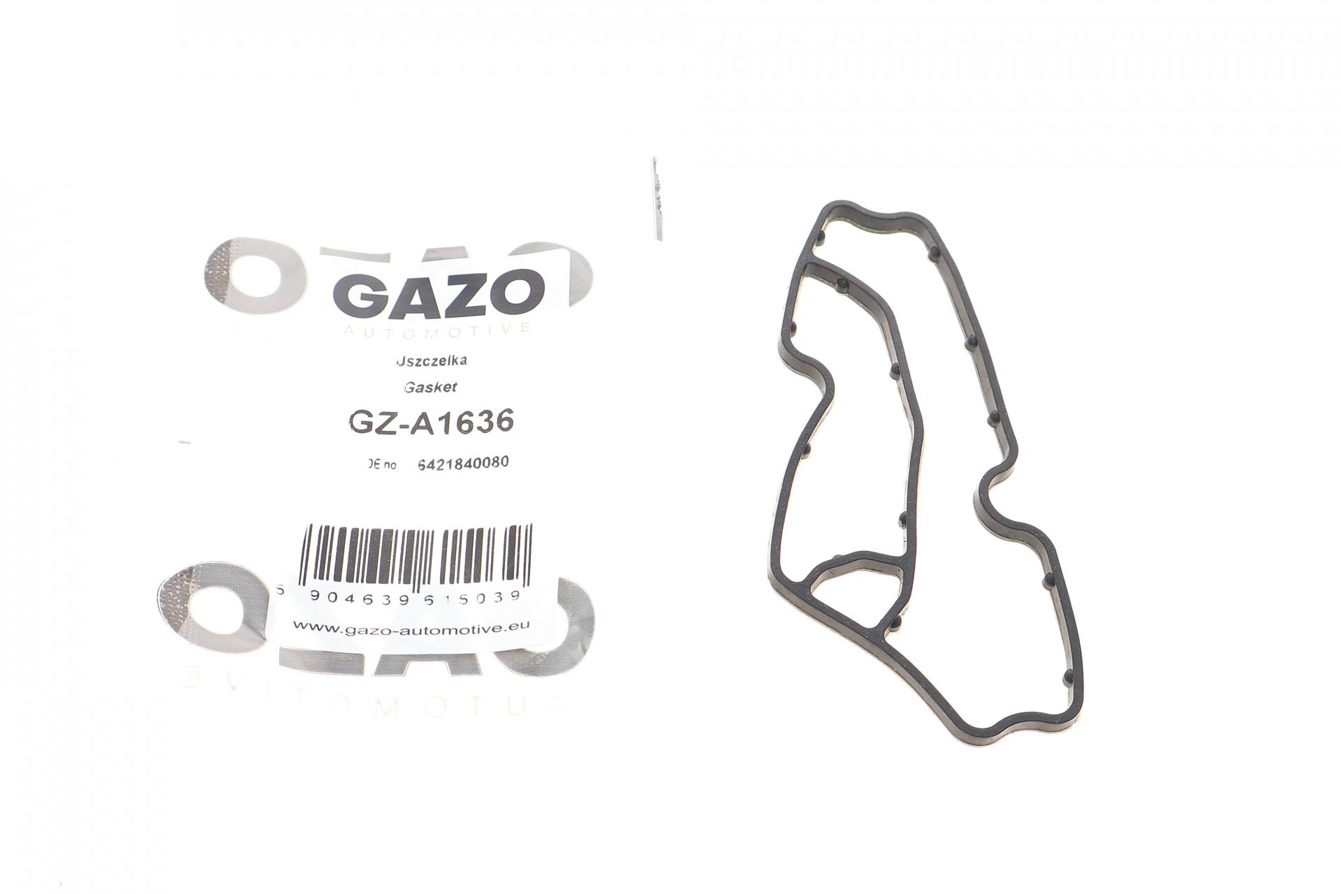 Прокладка масляного фильтра GAZO AUTOMOTIVE GZA1636