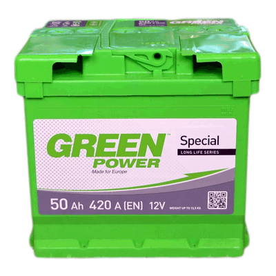 Аккумулятор 50Ач 420A GREEN POWER 000022354