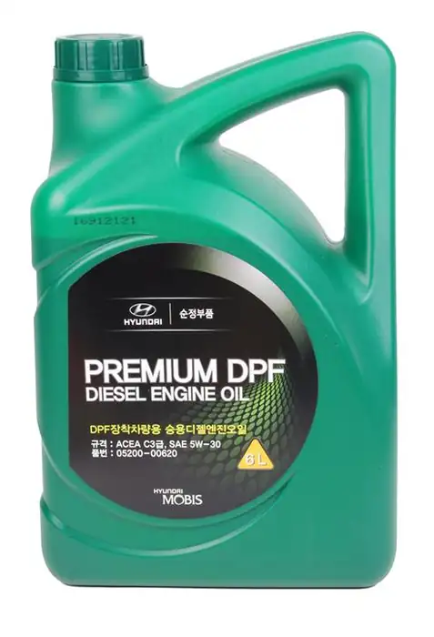 Масло моторное 5W-30 Premium DPF Diesel 6л HYUNDAI/KIA 0520000620