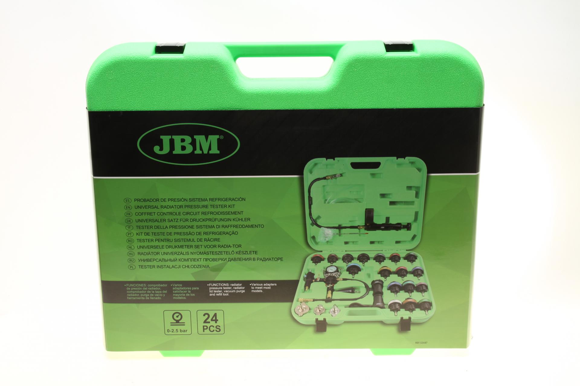 Набор инструментов для проверки давления в радиаторе JBM 52687