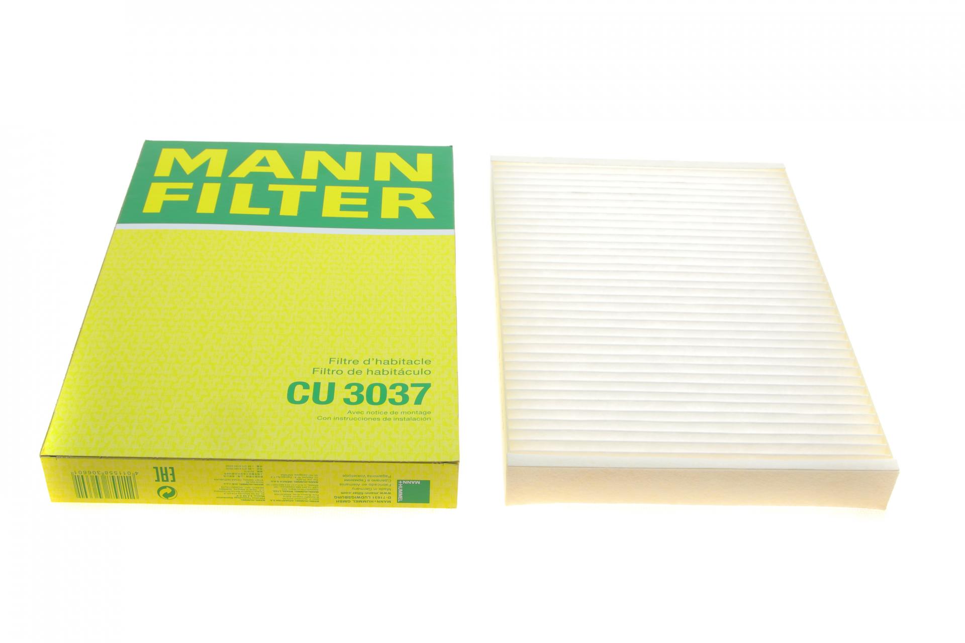 Фильтр воздуха салона MANN CU3037