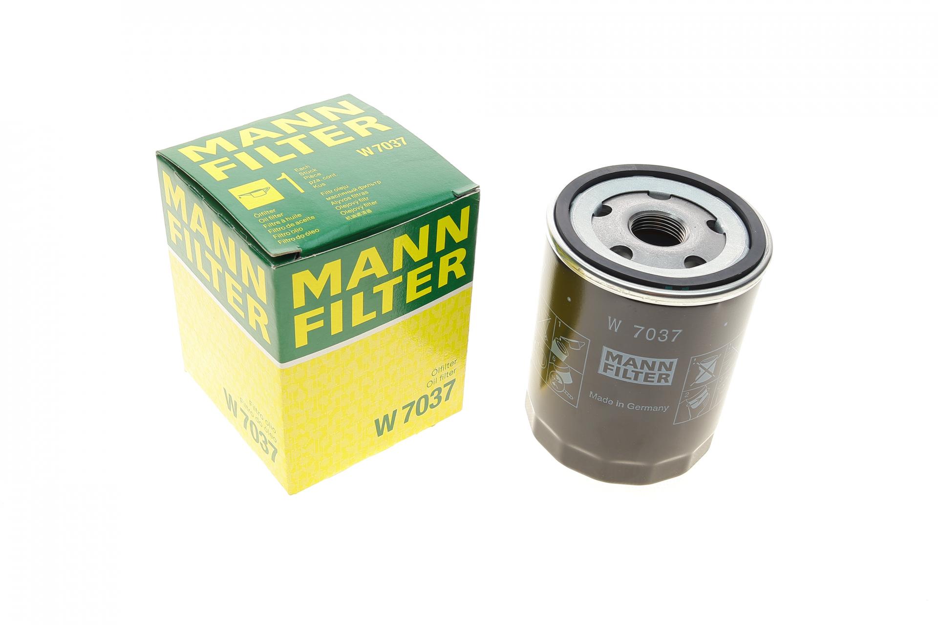 Фільтр оливи MANN W7037