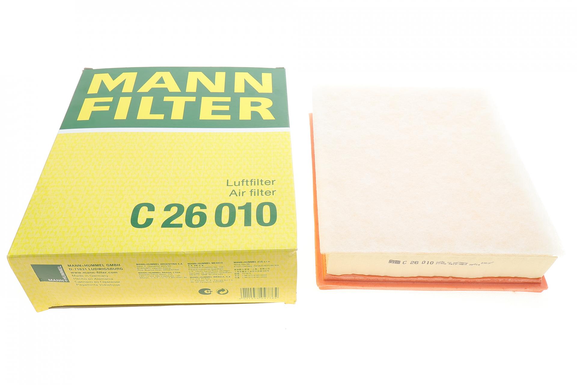 Фильтр воздушный MANN C26010