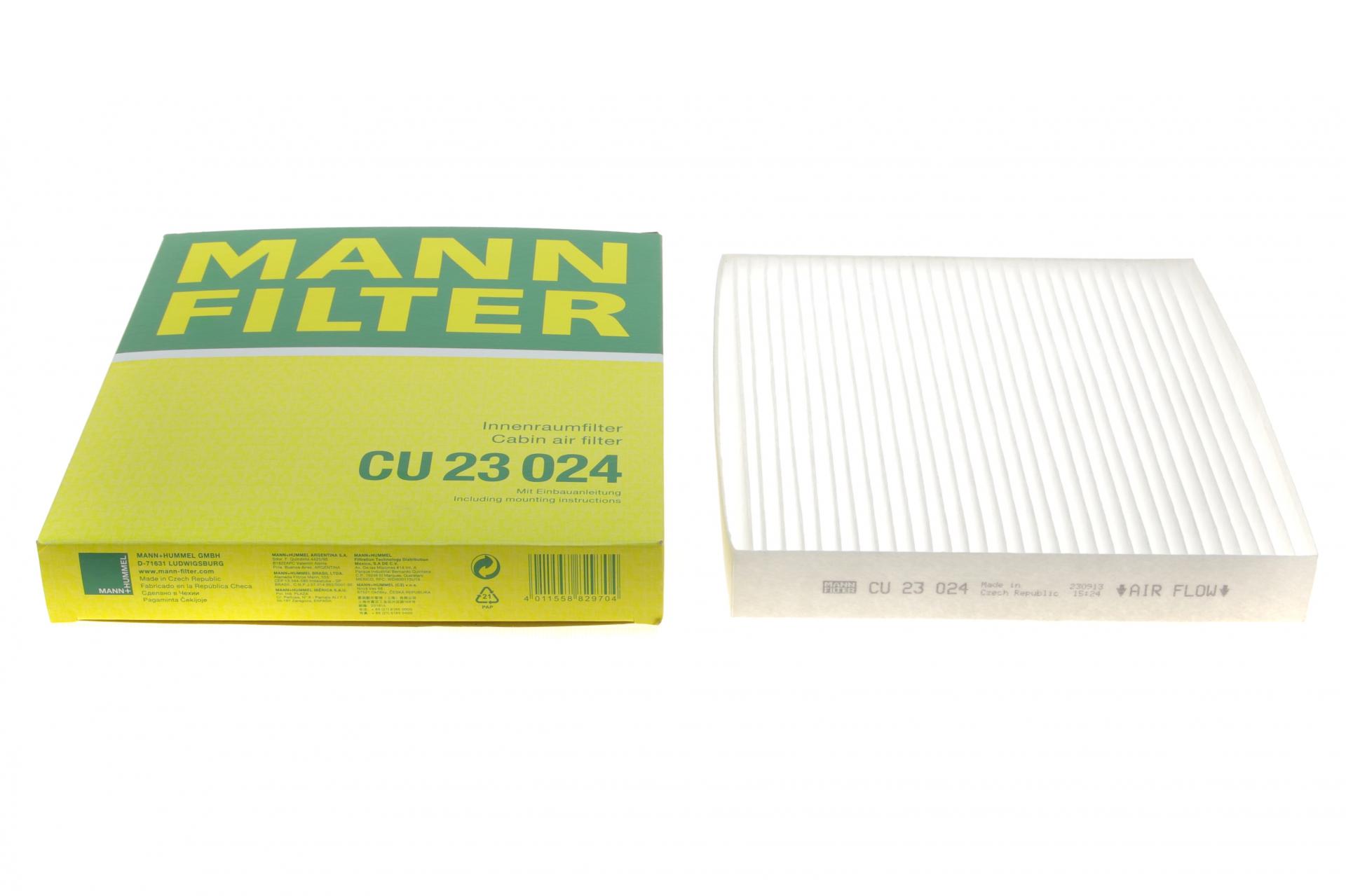 Фильтр воздуха салона MANN CU23024