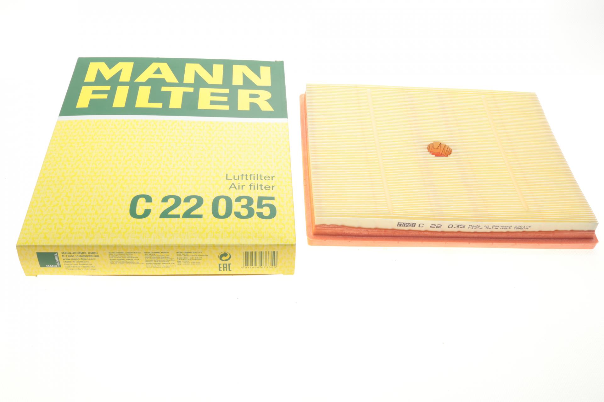 Фільтр повітряний MANN C22035