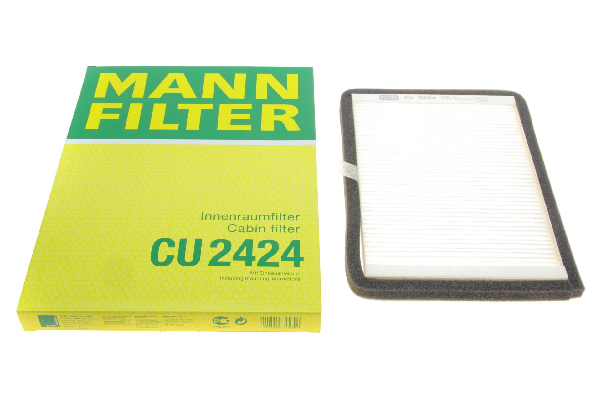 Фильтр воздуха салона MANN CU2424