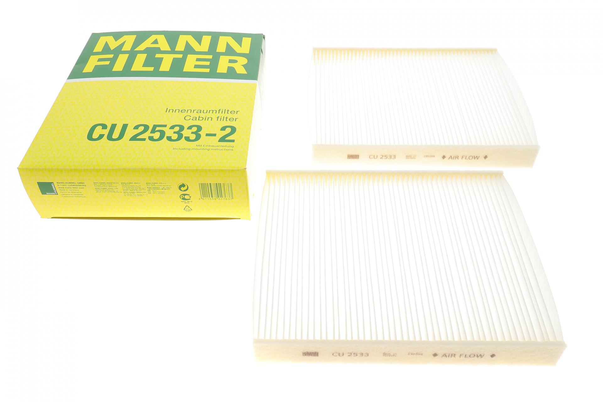 Фильтр воздуха салона MANN CU25332