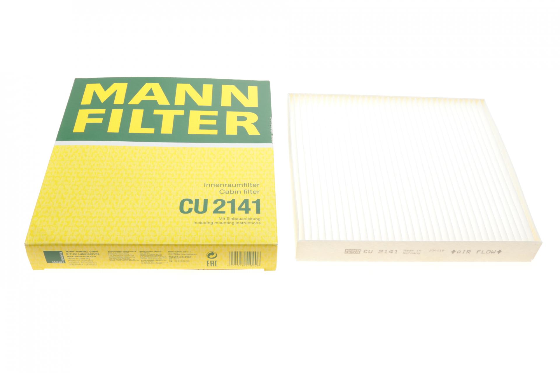 Фильтр воздуха салона MANN CU2141