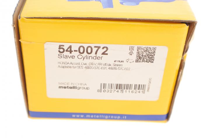 Цилиндр сцепления рабочий METELLI 54-0072