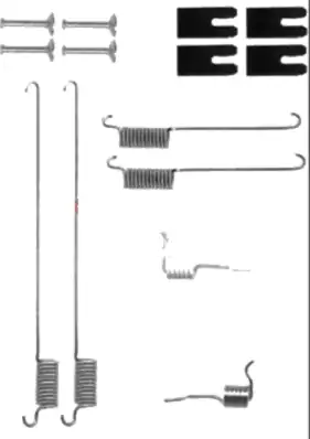 Монтажный комплект тормозных колодок METZGER 105-0829