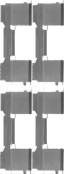 Монтажный комплект тормозных колодок METZGER 109-1729