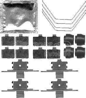 Монтажний комплект гальмівних колодок METZGER 109-1791