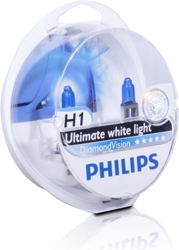 Лампы H1 DiamondVision к-т 2шт. PHILIPS 12258DVS2