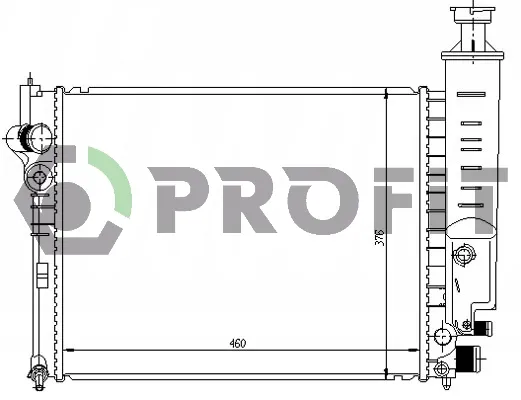 Радіатор охолодження двигателя PROFIT PR 0540A3