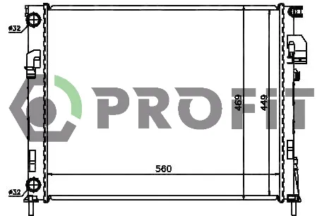 Радіатор охолодження PROFIT PR 5058A5