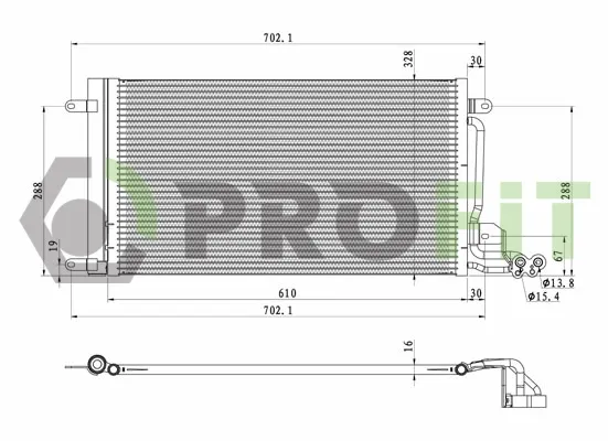 Радиатор кондиционера PROFIT PR 9575C1