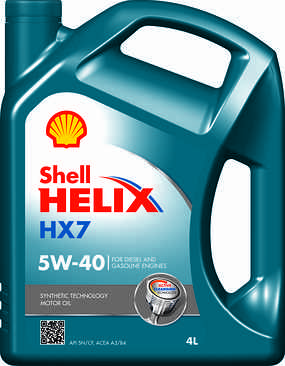 Олива моторна 5W-40 Helix HX7 4л SHELL SHELL00039