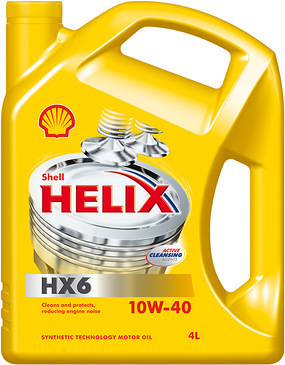 Олива моторна 10W-40 Helix HX6 4л SHELL SHELL00052